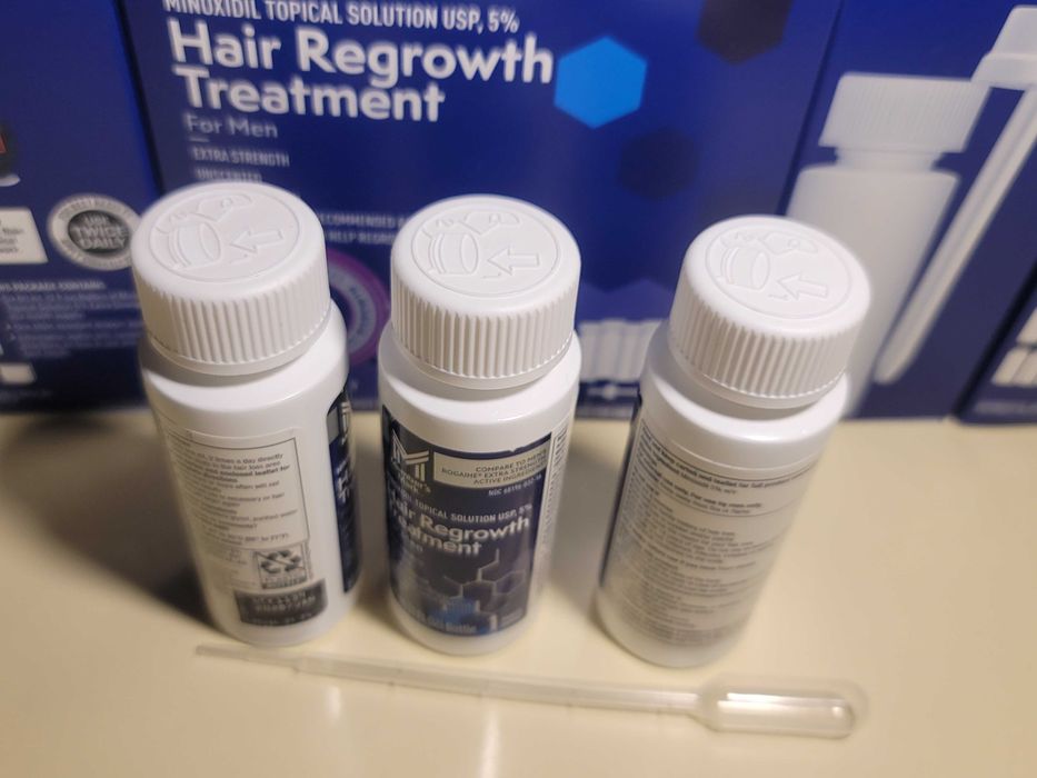 3x Frascos Minoxidil 5% Member’s Mark Líquido (3 Meses) – O "Gémeo" do Kirkland