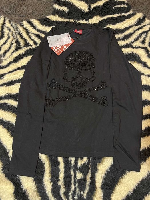 На руках! | DETW Rhinestone Skull Crew Neck Long Sleeve | Идеальное Качество!