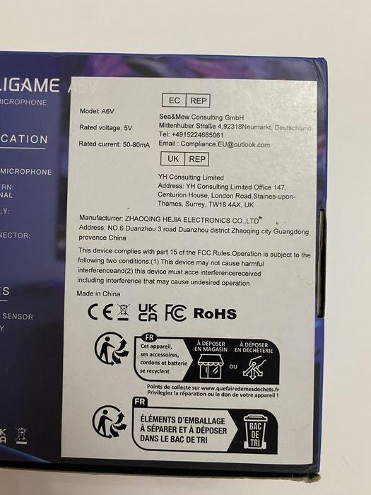 Мікрофон Fifine RGB AmpliGame A6VW White