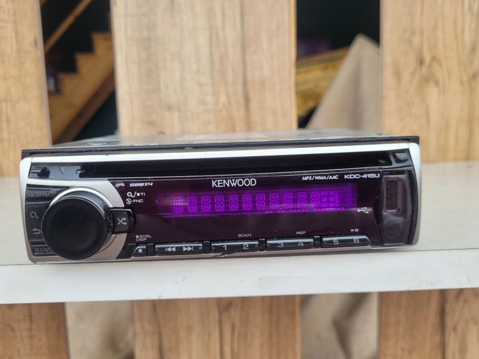 Mocne Radio Samochodowe USB CD MP3 AUX Kenwood KDC-415U Kostki ISO