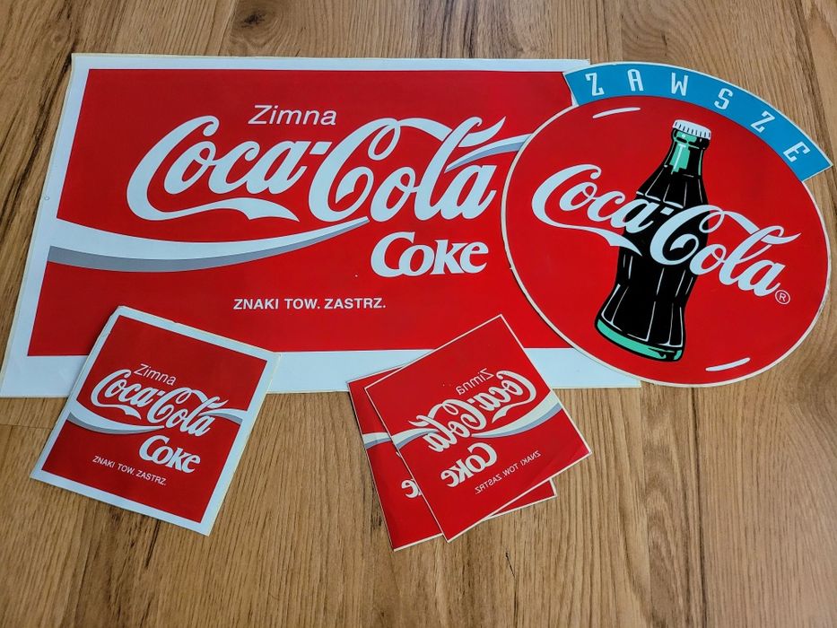 Nalepki Coca-Cola, EB,Fanta - Lata 80/90.