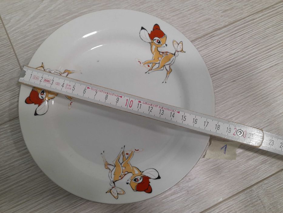 Talerzyk BAMBI sarenka jelonek PRL dzieci