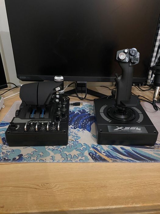Zestaw LOGITECH X56 HOTAS  - jak nowy!