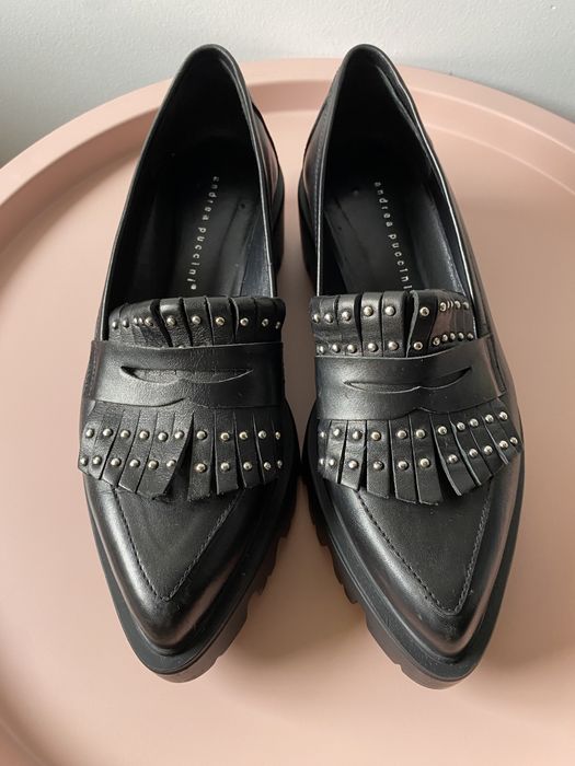 Шкіряні лофери від Andrea Puccini