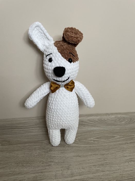 Miś/przytulanka piesek na szydełku -Reksio