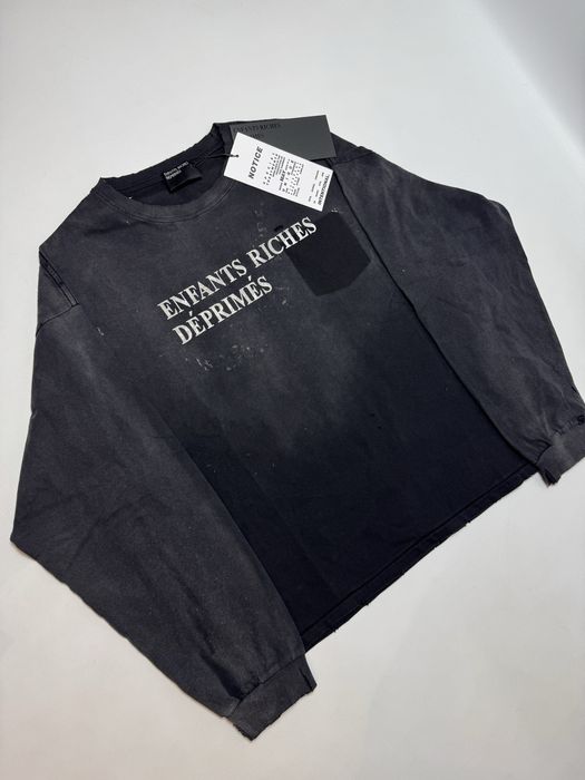 Лонгслів ERD Enfants Riches Deprimes Washed Black M L Vetements over