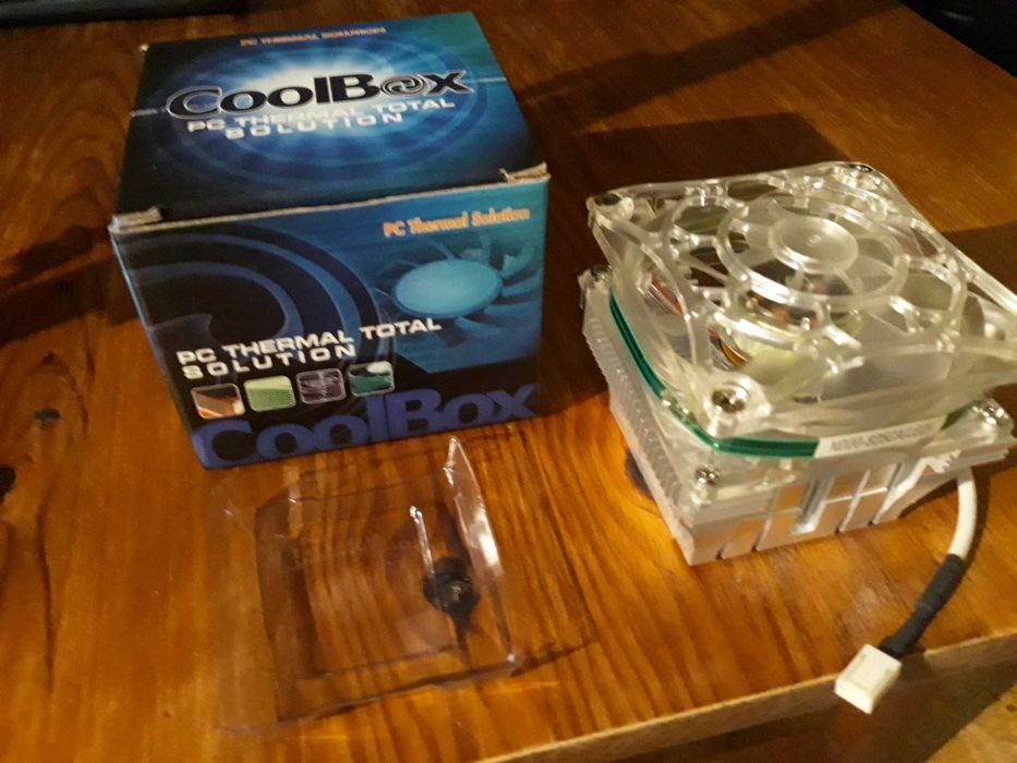 Cooler / dissipador CPU Socket A / Socket 370 / Socket 7 na caixa