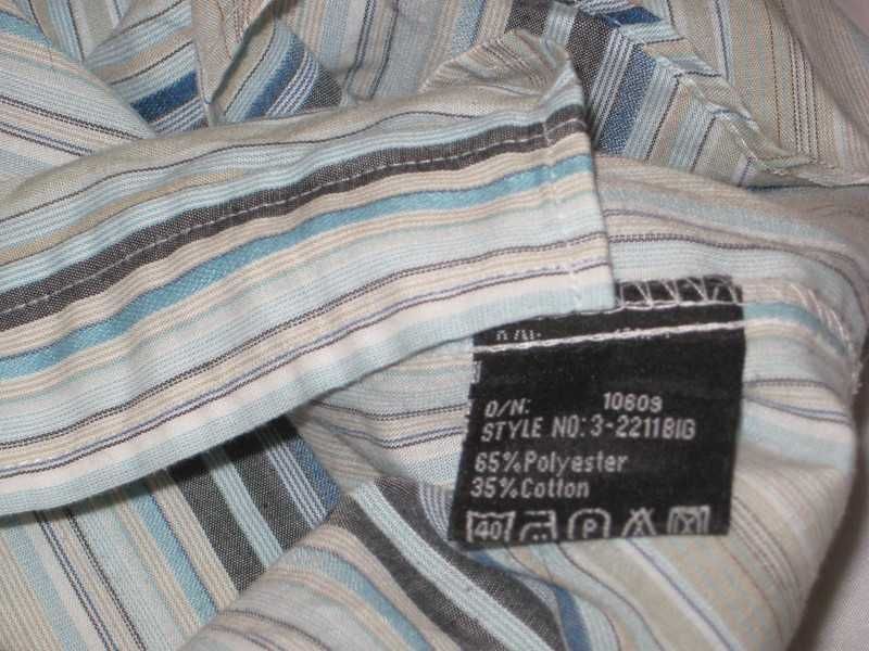 koszula krótki rękaw paski Jack's 3xl xxxl duża lekka na lato