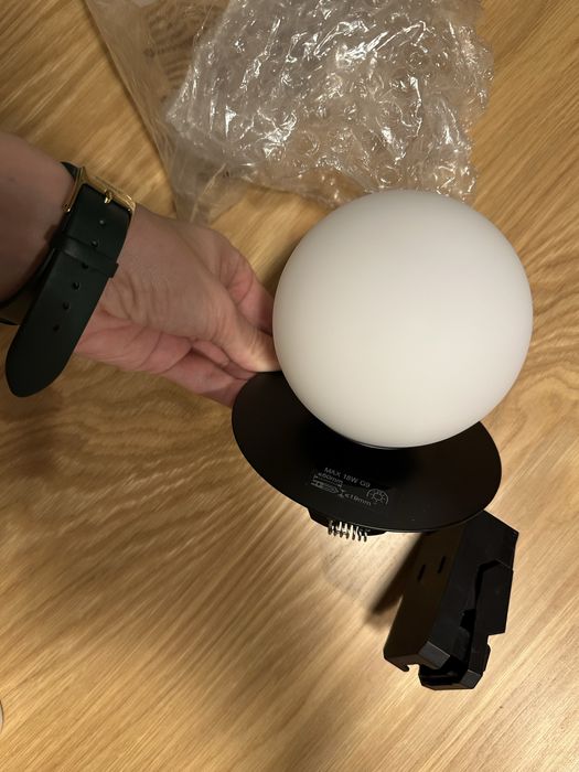 Nowa Lampa sufitowa Oczko GoodHome Baldaz czarna