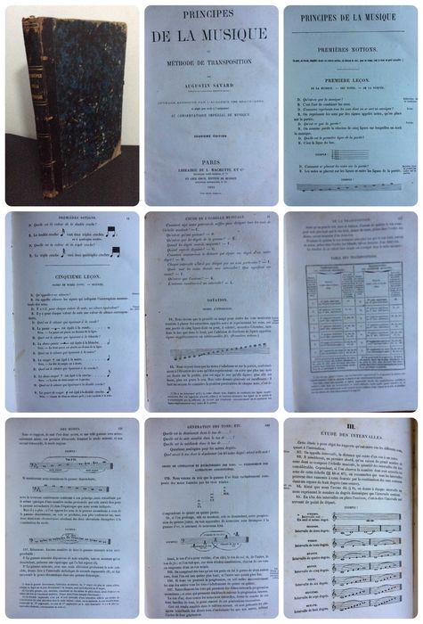 SAVARD Augustin. Principes de la Musique et Méthode de.., 1865