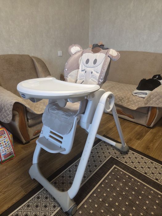 Стільчик для годування Chicco Polly 2 Start, 4-х колісний