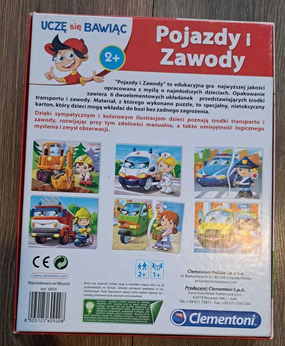 Puzzle Pojazdy i Zawody