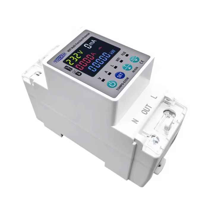 Розумне реле TOMZN TOMPD-63sw WiFi TUYA ватметр