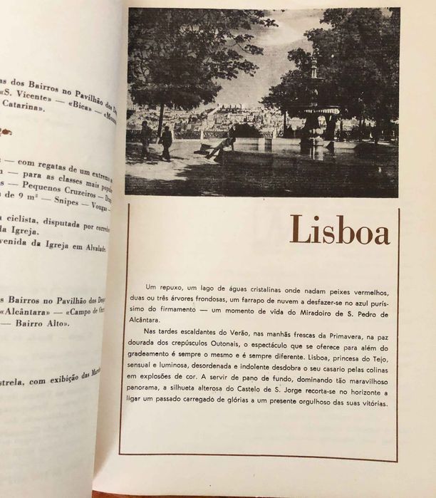 Livro das Festas de Lisboa 1955 muito raro
