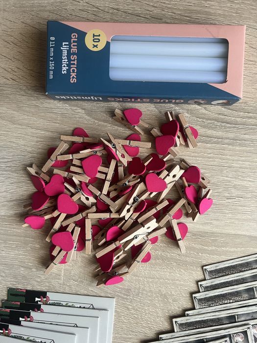 Pocztówki/ ozdobne klamerki