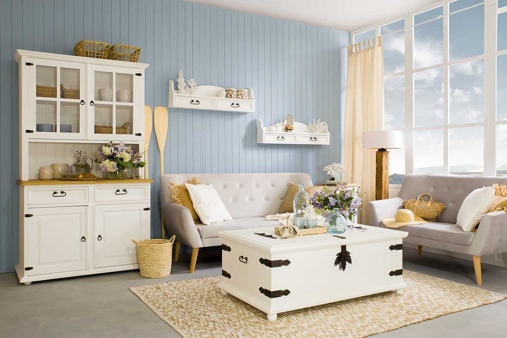 kredens w stylu retro, drewniany, sosnowy od producenta MEBLO-WOSK