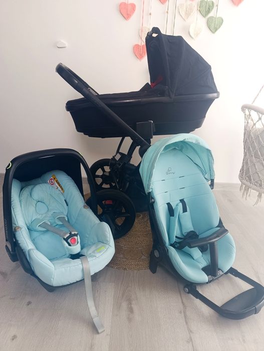 Wózek dziecięcy 3w1 Gondola spacerówka nosidełko Maxi Cosi Quinny