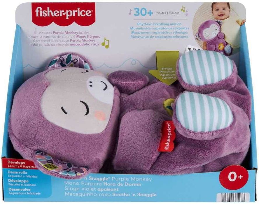 Оригінал! Fisher-Price Purple Monkey Plush Фіолетова мавпочка