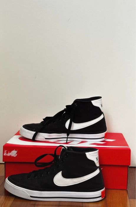 Nike Court Legacy Canvas Mid 'Preto