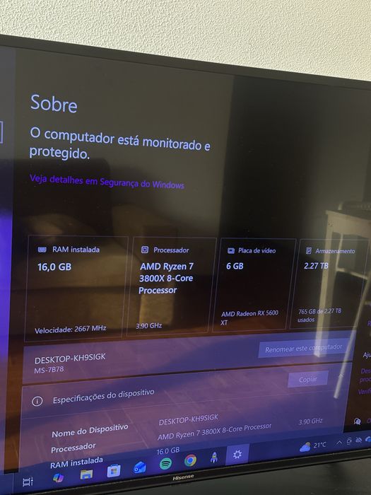 PC Gaming / Edição – Ryzen 7 3800X | RX 5600 XT | 16GB RAM