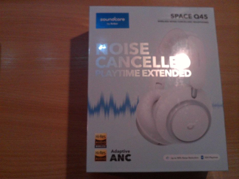 Słuchawki  SPACE Q45 soundcore by Anker białe nowe oryginał zapakowane