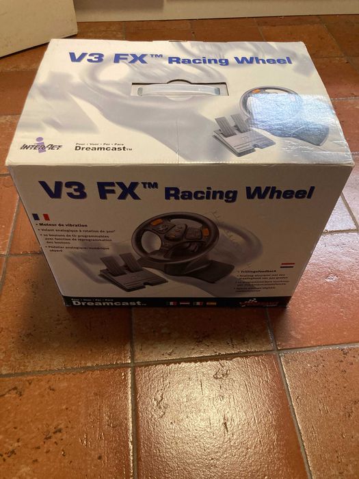 Interact V3FX Racing Wheel dreamcast volante e pedais