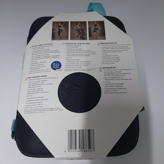 Corda de saltar Crivit (nova em caixa)