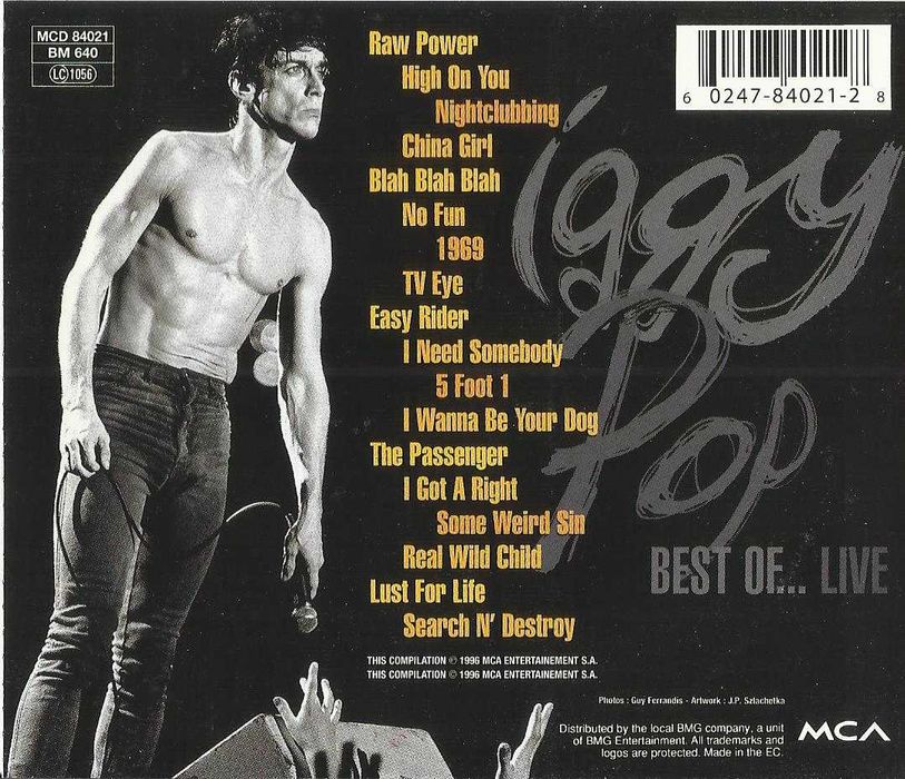 Iggy Pop - Best Of ... Live425333182935214081