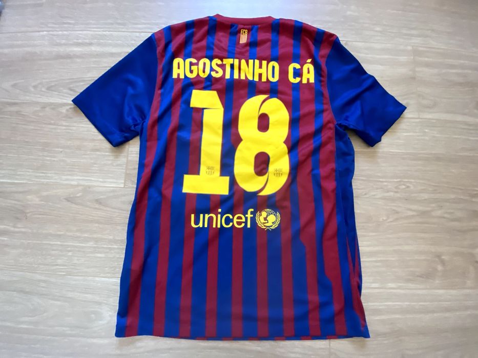 Camisola Futebol adidas usada Barcelona Agostinho Ca