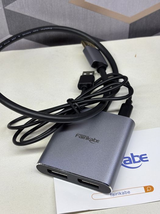 Перехідник розгалужувач Fairikabe DisplayPort на подаійний DispleyPor