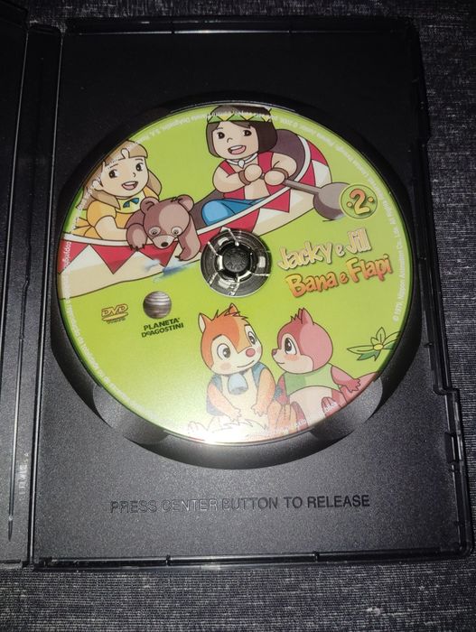 DVDs Infantis Bana e Flapi Jacky e Jill e Hello Kitty Usados