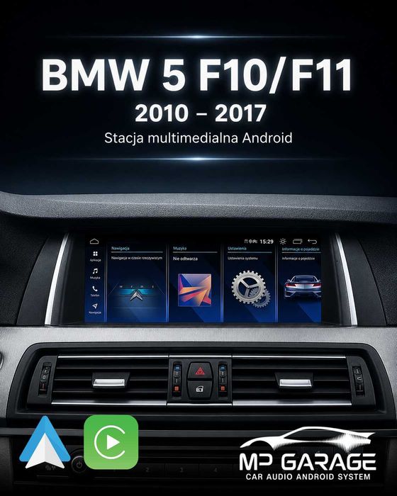 BMW F10 F11 NBT Android 12 CarPlay Android Auto 4G LTE 8GB 128GB GPS Montaż PL