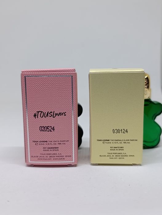 Zestaw perfum Tous LoveMe Onyx i Emerald Elixir miniatury