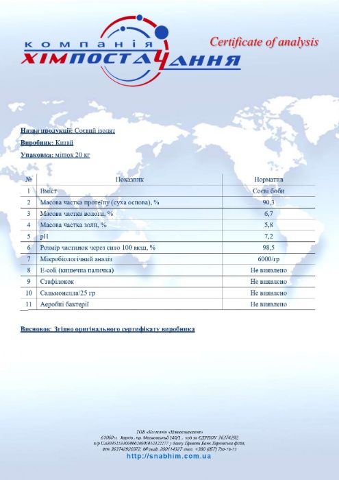 Изолят соевого белка, соевый белок, соевый белок изолят