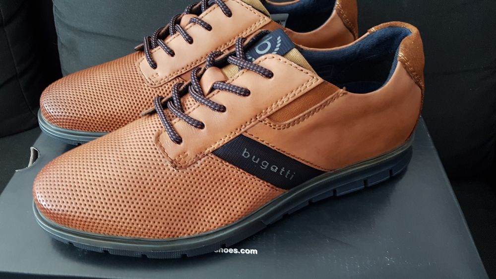 Кроссовки из нат.кожи Bugatti 42р,оригинал.