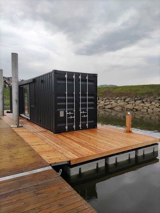 Houseboat Pływak Pomost Platforma Pływająca Domek Pływający Camping