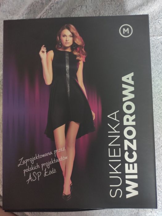 Mała czarna sukienka wizytowa S-M nowa