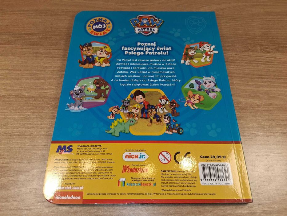 D010 Psi Patrol Poznaj Mój Świat Książka Edukacyjna Twarda Oprawa Nowa