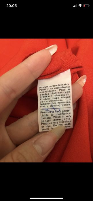 Asymetryczna czerwona długa (maxi) sukienka Emo 36