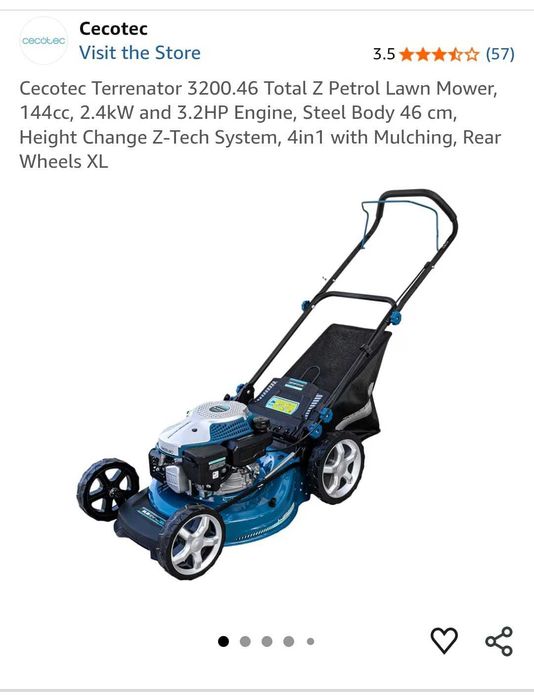 Máquina cortar a relva