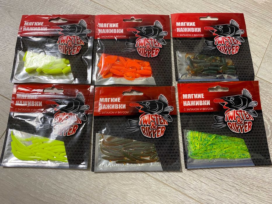 Набор силиконовых приманок со сьедобной резины для ультралайта