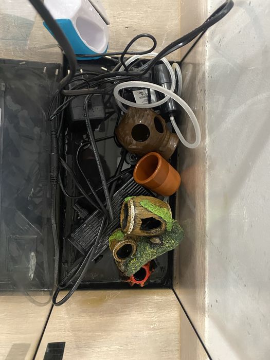 Aquario aquatlantis 18 litros+acessorias+alimento peixes