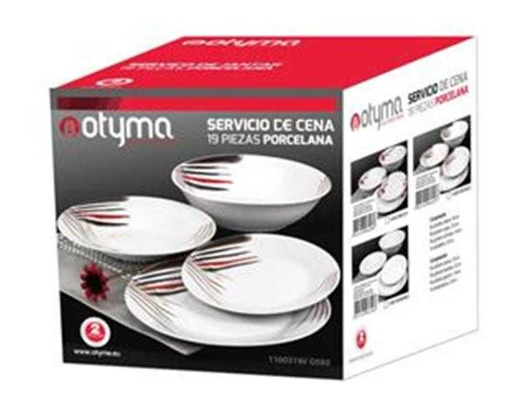 Serviço em Porcelana Branca Fina - 19 pçs *NOVO*
