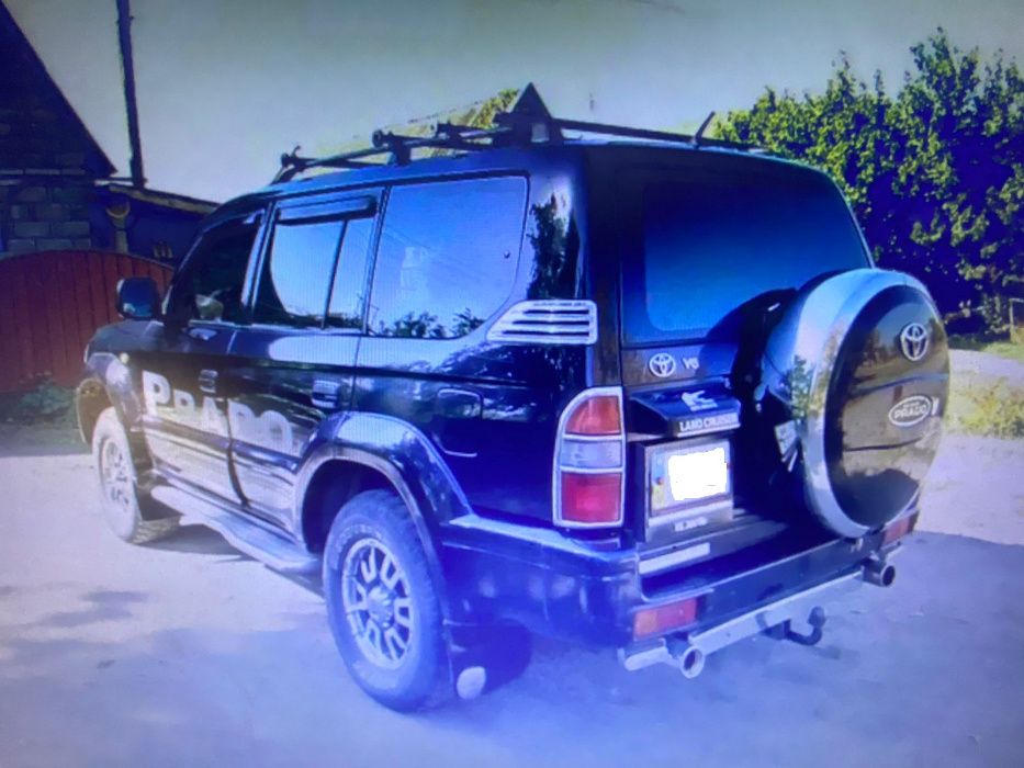 Toyota Land Cruiser Prado 90 120 Чехол запаски оригинал (пластик) хром