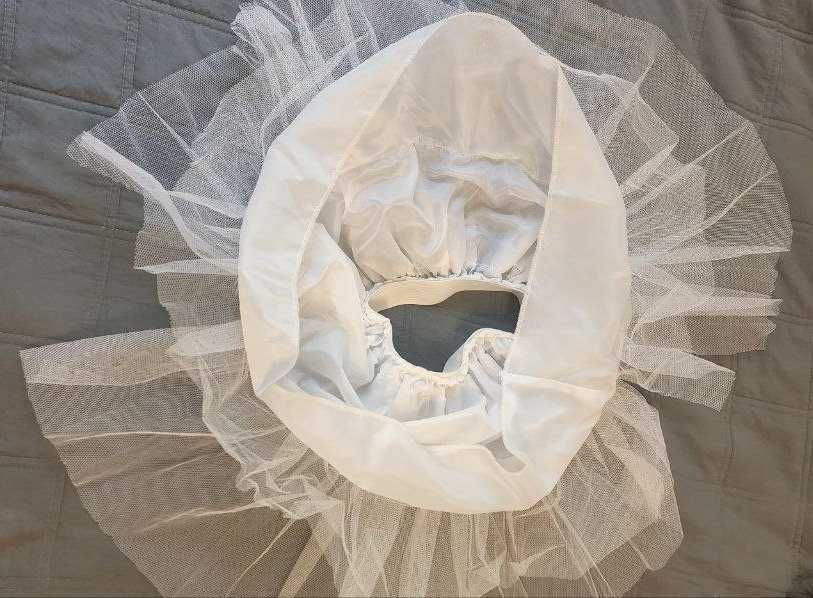 Підъ'юбник дитячий пишний, два шари жорсткої сітки, та подвійна рюша