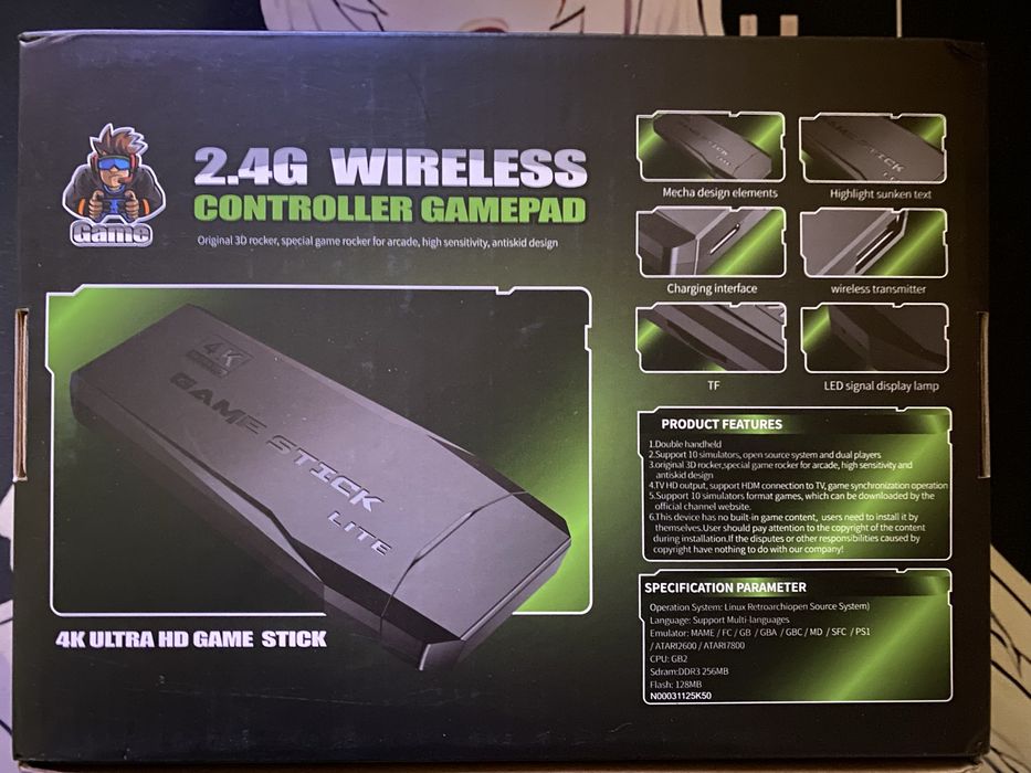 Ретро ігрова консоль 4K HD вихід 2,4G подвійний 64 ГБ Game Controller