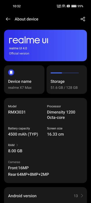 Смартфон realme GT Neo 8/128GB 4G 5G
