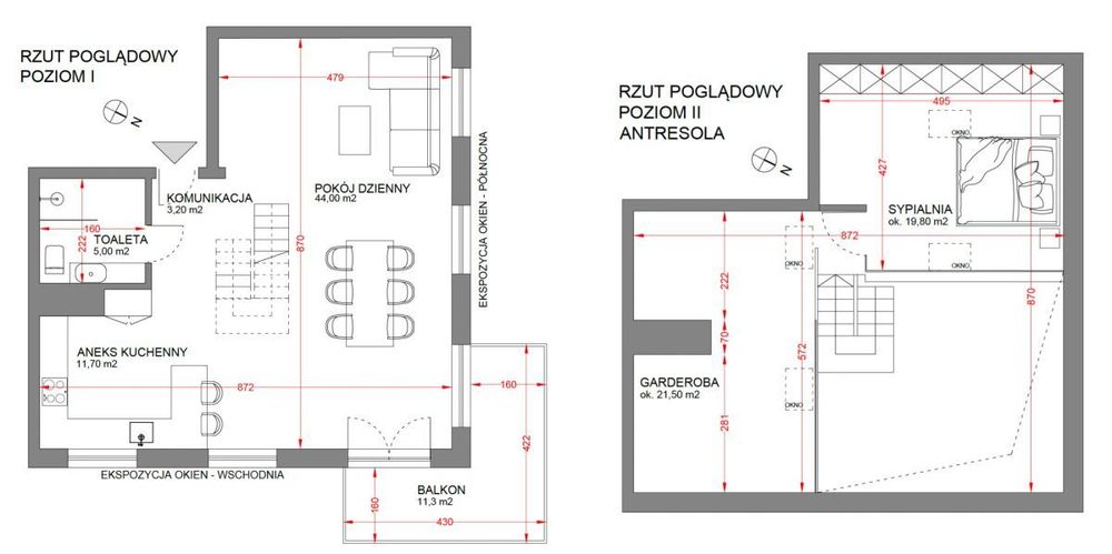 Dwupoziomowy apartament z Tarasem i klimatyzacją