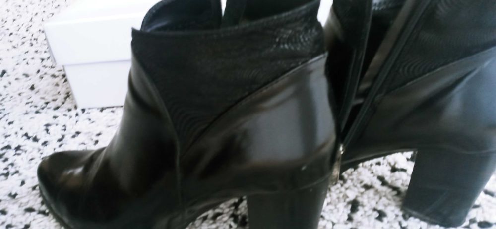 Botki skórzane r.40