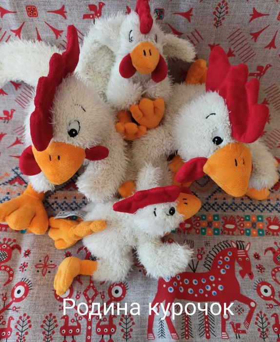Игрушки мягкие «Семья курочек»-4шт. Anna Club Plush Голландия+ подарок